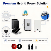 Sistemas de Almacenamiento de Energía Solar de 3KW, 5KW, 8KW, 10KW, Sistema Solar Híbrido de 30KW, Sistema Solar Híbrido Completo de 20KW para el Hogar