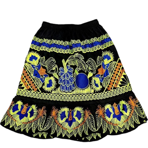 Island Style Embroidered Cotton <b>Skirt</b> for Women Unique Printed Skinny Design with High Demand A-Line Mini <b>Skirts</b> - Product Image 1