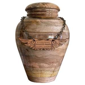 Vente en gros de cercueils en palissandre personnalisés urnes artisanales de luxe pour les cendres humaines et animales disponibles au prix de gros de l'Inde - Product Image 1