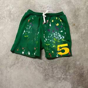 Pantalones cortos de algodón personalizados de 5 pulgadas para hombre, pantalones cortos coloridos con pintura en aerosol y estampado hinchado para hombre - Product Image 2