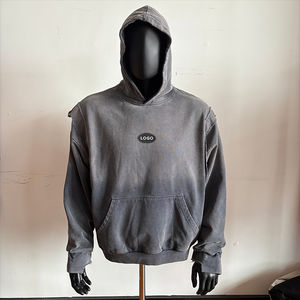 Sudadera con Capucha Extra Grande de Invierno para Hombre, 100% Algodón, Bordado, Impresión Puff de Alta Calidad, 400 GSM, Personalizada HSI - Product Image 1