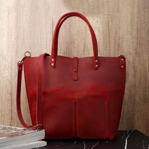 Sacs femme à la mode en cuir véritable grands sacs fourre-tout pour femmes avec logo fabricant pour femmes LTB-0070 - Product Image 4