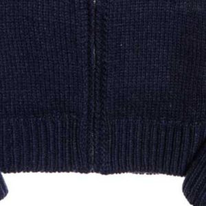 เสื้อสเวตเตอร์ถักแบบเปิดด้านหน้ามีกระดุมปักลายแบบปะติดสไตล์ลำลองสำหรับฤดูหนาวโลโก้วิทยาลัยแบบกำหนดเอง - Product Image 5