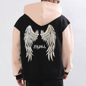 Sudadera con capucha de gran tamaño para hombre de mejor diseño para ropa informal Logotipo impreso en color de secado rápido personalizado para técnicas de teñido liso de invierno - Product Image 2