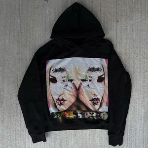 Fabricant OEM, sérigraphie personnalisée, logo graphique, sweat à capuche surdimensionné pour hommes pull à capuche délavé au soleil - Product Image 4