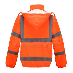 Chaqueta naranja de hombre de la mejor calidad al por mayor, ropa de trabajo transpirable e impermeable para seguridad, chaqueta naranja al por mayor - Product Image 2