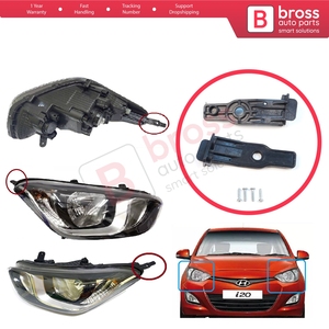 Juego de Soportes de Reparación para Faros Delanteros BHL41+BHL42, Lado Izquierdo y Derecho, para I20 MK1 PB Facelift 2012-2015 921011J570 921021J57 - Product Image 5