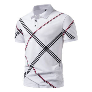 Nuevos polos de lujo con cremallera para hombre, polos de verano de tela suave para hombre, polos holgados con cuello levantado para hombre - Product Image 3