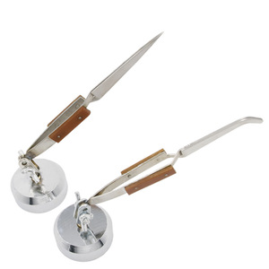 Pinzas de cerámica duraderas Aislamiento de soldadura electrónica Punta recta Portabrocas de precisión inversa Codo puntiagudo Pinzas antiestáticas - Product Image 1