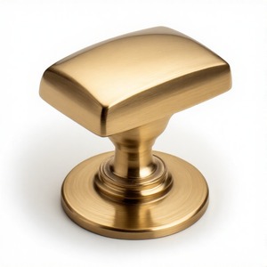 CrownTurn Brass Victorian Bloom Perilla de puerta de latón hecha a mano Elegante acabado antiguo para puertas de madera clásicas y casas patrimoniales - Product Image 4