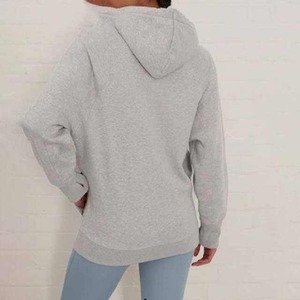 เสื้อครอปมีฮู้ดของผู้หญิงผ้าคอตตอน100% มีซิปไซส์ใหญ่พิเศษมีฮู้ดสำหรับฤดูหนาว - Product Image 6