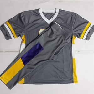 Ensemble d'uniformes de football américain pour hommes et jeunes, maillot de jeu respirant et pantalon, vêtements d'entraînement - Product Image 3