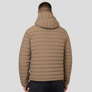 Chaquetas acolchadas de nailon para hombre de High Street de Pakistán, cuello levantado, cierre de cremallera, decoración de botones, precios de invierno a prueba de viento - Product Image 2
