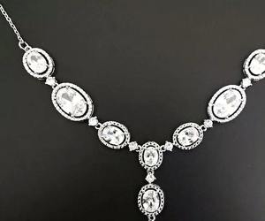 Moissanite สร้อยคอเงินสเตอร์ลิงเครื่องประดับเจ้าสาวงานแต่งงานสร้อยคอสําหรับสร้อยคอที่กําหนดเองสําหรับผู้หญิง - Product Image 3