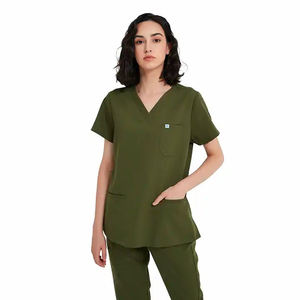 Traje médico unisex Uniforme de hospital Doctor Enfermera Conjunto de ropa de trabajo con bolsillos - Product Image 5
