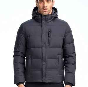 Chaqueta de Invierno para Hombre de Alta Calidad, Impermeable, Cortavientos, Transpirable, con Relleno de Algodón, Estilo Casual Largo, Cuello Alto - Product Image 4