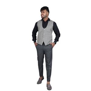 Veste en laine pure designer laine marine hommes vestes sexy manteau gilet sexy manteau pour hommes à la mode - Product Image 1