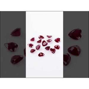 Cœurs de rubis naturels africains non traités de haute qualité, calibrés, pierres précieuses en vrac 5mm 5.5mm, couleurs rose jade poli, rose-jade - Product Image 3