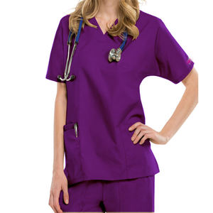 Nouveau Style extensible doux tissu extensible médecin infirmière gommages hôpital uniformes ensembles Joggers gommages avec Logo personnalisé - Product Image 1