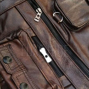 Producto portátil Chaleco de cuero Hombres Cuero grueso Cómodo Chaleco de cuero profesional para hombres - Product Image 6