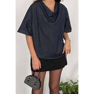 Blusa de Mezclilla Azul - Azul - Product Image 4