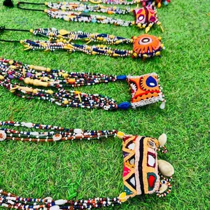 Kalung Choker rantai bantara buatan tangan, Kalung Kuchi gaya Boho tari perut, Kalung Perhiasan suku gipsi