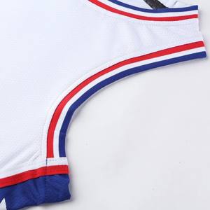 Conjunto de camiseta sin mangas de baloncesto Unisex adulto diseño personalizado transpirable Transferencia de Calor logotipo impreso entrenamiento de baloncesto liso - Product Image 4