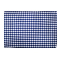 Set de table en coton 100% de luxe, bleu à carreaux, tissé, pour la maison, la cuisine, l'extérieur, style moderne, hôtels, mariage, séchage rapide