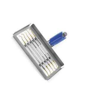 Instruments de remplissage dentaires composites Ensemble détartreur de 5 pièces avec cassette de stérilisation Ensemble dentaire instruments chirurgicaux - Product Image 3