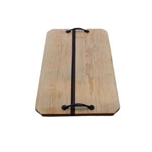 Ensemble de deux plateaux de service en bois massif de forme carrée pour la maison, les hôtels et les restaurants. - Product Image 4