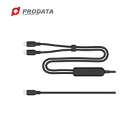 Nouveauté PRODATA Câble de charge USB 2.0 Type-C vers Type-C 2-en-1 140W pour appareil photo et ordinateur (OEM/ODM disponible)
