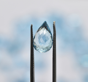 Gotas de Topacio azul Natural, gotas de Topacio Azul facetadas, gotas de piedras preciosas sueltas para fabricación de joyas - Product Image 5