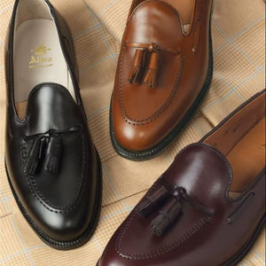 Zapatos mocasines de cuero Natural auténtico 100%, antideslizantes a la moda para un uso cómodo en la oficina y perfectos para el uso diario - Product Image 1