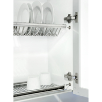Escurridor de Platos Comercial Emuca Modelo 8929965 para Unidades Altas de 900 mm, Acero Inoxidable, Lavado y Esterilización de Platos