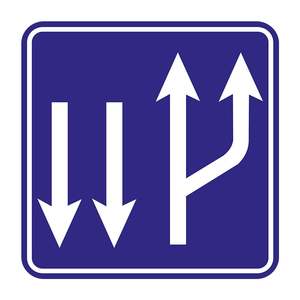 B-50a Reflective Steel Traffic Sign Lane Marking Safety Sign <b>Board</b> for Roadway LED Traffic Sign - Product Image 1