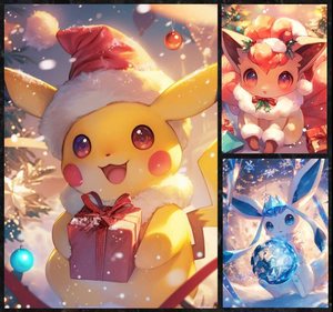 Venta Directa de Fábrica YZ, Cuentas Focalizadas de Cristal, Pokémoned, Tamaño <span class=keywords><strong>Grande</strong></span>, Pokémoned, Papel Shikishi Navideño, Artículos Pokémoned - Product Image 5