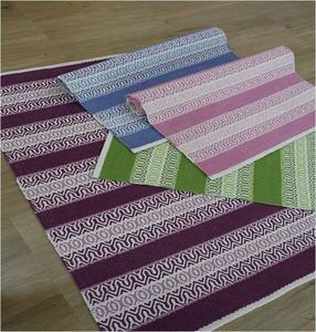 Large MORE Handwoven <b>Boho</b> Style Cotton Area <b>Rug</b> Set Woven Geometric Design for Hallway Dining Room Washable Woven <b>Rugs</b> - Product Image 1