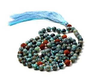 Collares de cuentas artesanales de 108 nudos, estilo Mala, espirituales, de yoga, bohemios, para hombre, de artista indio, con cuentas de moda - Product Image 6