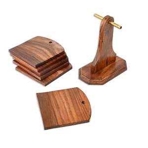 Posavasos de Madera de Lujo, Estilo Bohemio, Minimalista, Hecho a Mano, Ecológico, para Oficina y Hogar, a Precio de Mayoreo de M/S SHAAD HANDICRAFT - Product Image 3