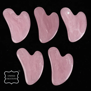 Gua Sha en jade naturel avec logo personnalisé masseur facial application corporelle outil de soin de la peau du visage outil de massage de beauté personnalisé en pierre de Guasha - Product Image 5