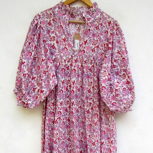 Ropa de mujer de tendencia primavera otoño bordado Floral bohemio vestido con cuello en V manga larga Maxi vestido mujeres vestidos casuales conjunto - Product Image 1