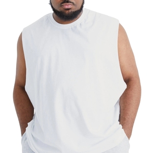 Débardeur de sport pour homme grande taille, à capuche, décolleté profond, respirant, léger, séchage rapide, pour la gym, l'entraînement, le fitness et la course à pied - Product Image 1