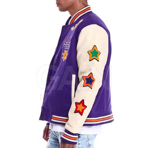 แจ็กเก็ตเลตเตอร์แมนสำหรับผู้ชายแบบคลาสสิกเหมาะสำหรับการใช้งานแบบสบายๆและเหมาะเป็นเสื้อแจ็คเก็ตฤดูหนาวที่แสนสบาย - Product Image 4