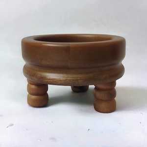 Bol surélevé en bois de manguier naturel marron pour salade et fruits, fait main, de luxe, vaisselle, centre de table de cuisine, pour la maison et le jardin - Product Image 2