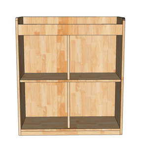 Étagère à jouets en bois de caoutchouc pour enfants 80x30x90cm KTMN003 pour le rangement de la chambre - Product Image 4