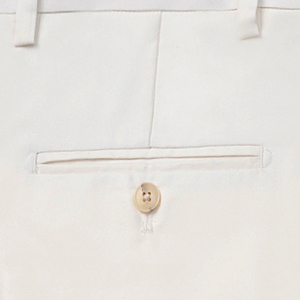 Pantalon habillé pour homme de haute qualité 100% coton, coupe ajustée, style formel blanc, tissu en toile respirant, pantalon décontracté respirant pour homme - Product Image 5