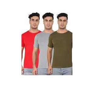 Camiseta lisa de manga corta para hombre, camisa transpirable con Logo de 100% algodón, 260g, gruesa, de verano - Product Image 1