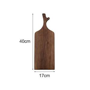 Planche de service ronde en acacia Planche à découper en bois durable facile à nettoyer pour servir et hacher en cuisine - Product Image 2