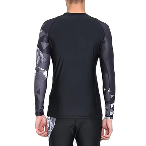 Custom BJJ Rash Guards Durable MMA Bjj with Anti-UV and UPF50 Features Manufacturer's Sublimated <b>Printing</b> - Product Image 5