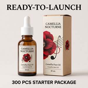 Huile pour le visage à la camélia - Sérum anti-rides, éclaircissant et raffermissant pour les yeux 30ml Échantillon avec rose musquée et carotte - Product Image 1
